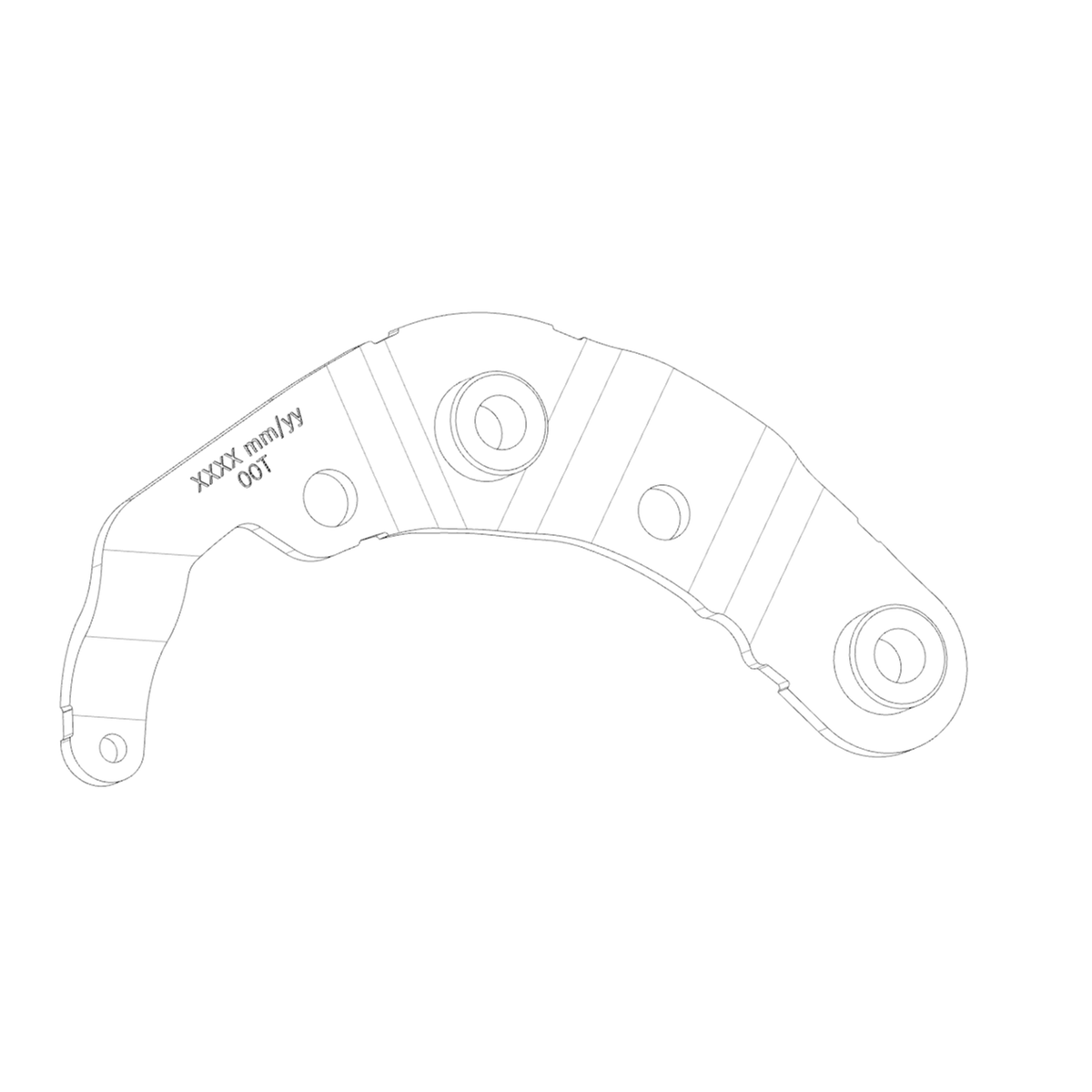 Bosch Mounting Plate Long Left