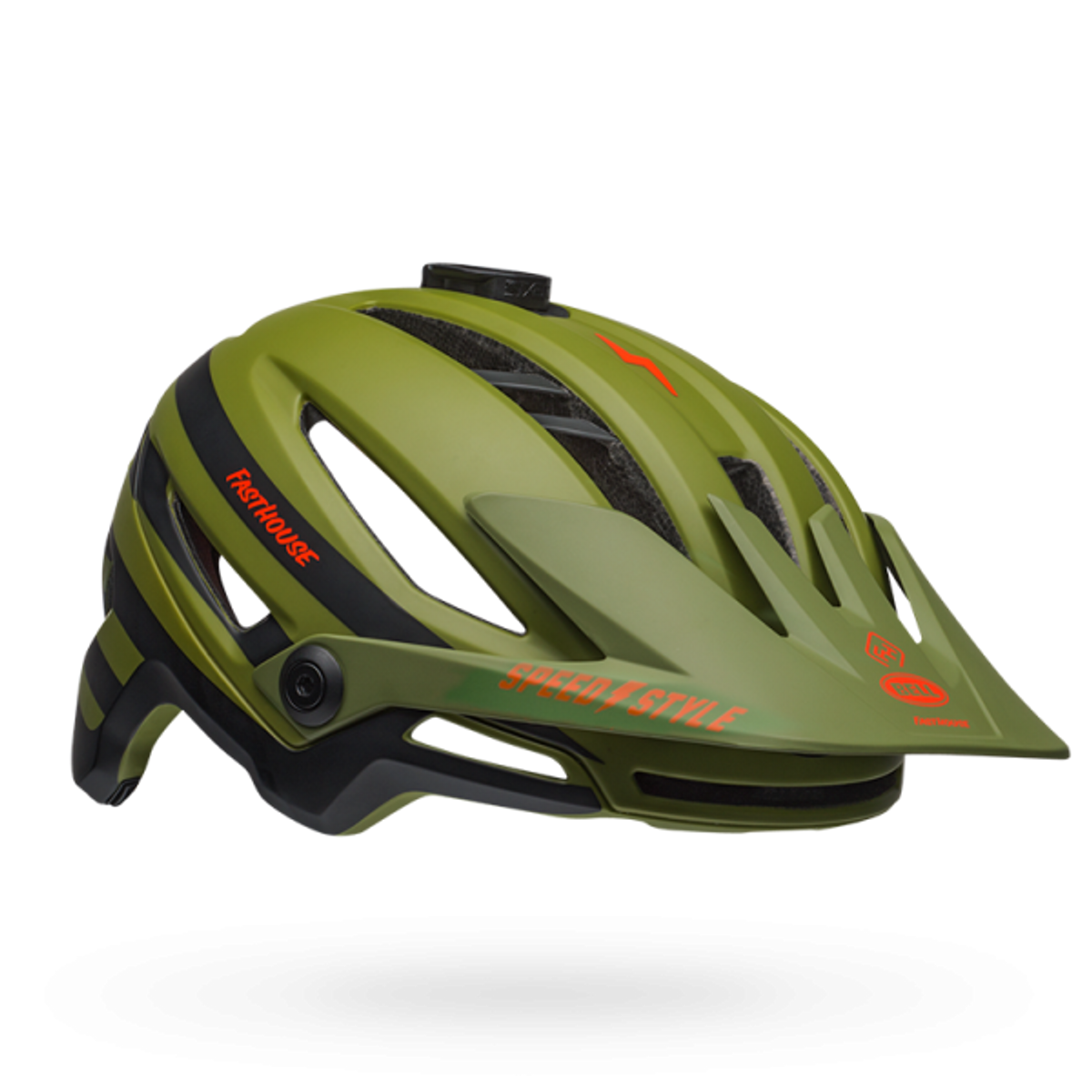 Bell Sixer MIPS Fasthouse Edition Matt Grønn/Oransje Terrenghjel