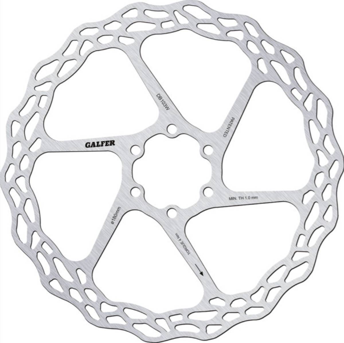 Galfer Fixed Disc Wave Light  6 Bolt 1.8mm  Bremseskive