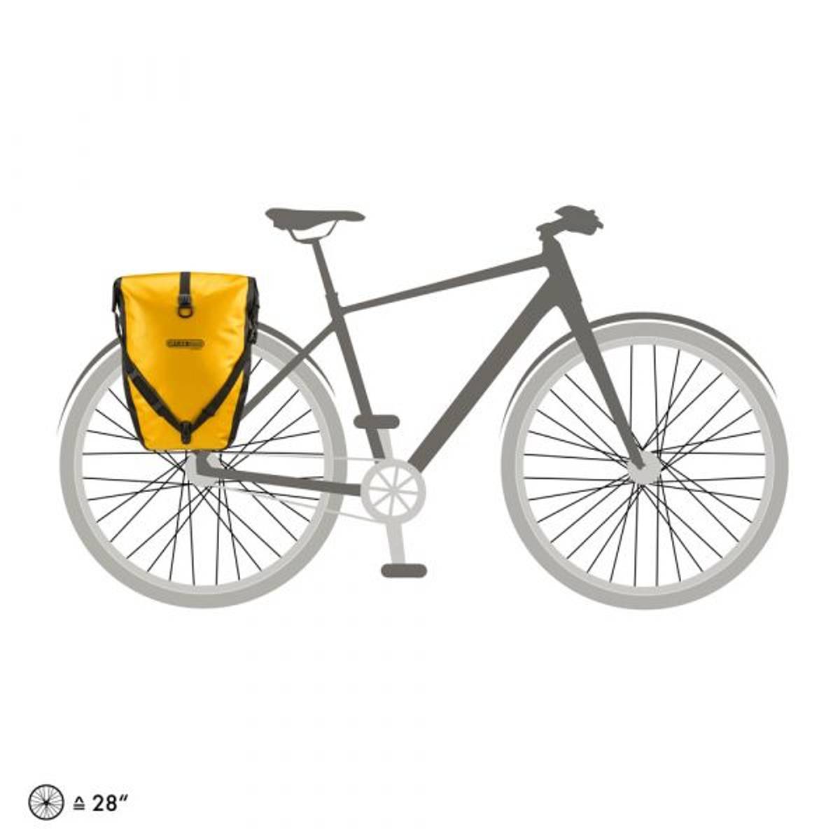 Ortlieb Back-Roller Classic Sidevesker, Gul