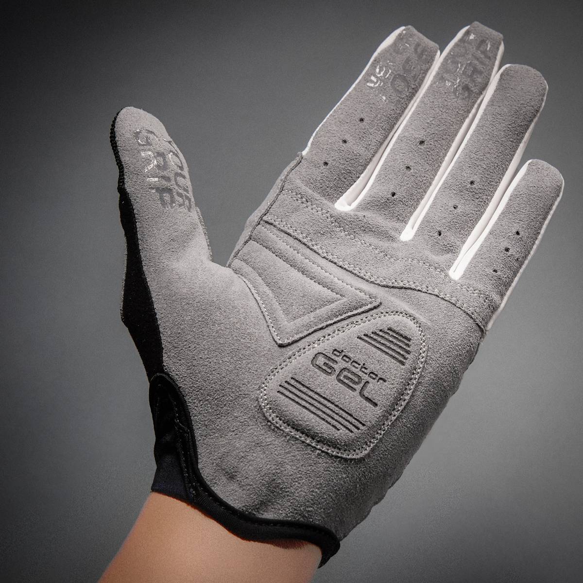 GripGrab Shark Padded Women Hansker, Grå